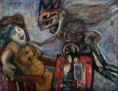 La Anuncuación, una de las pinturas más conocidas de Antonia Eiriz